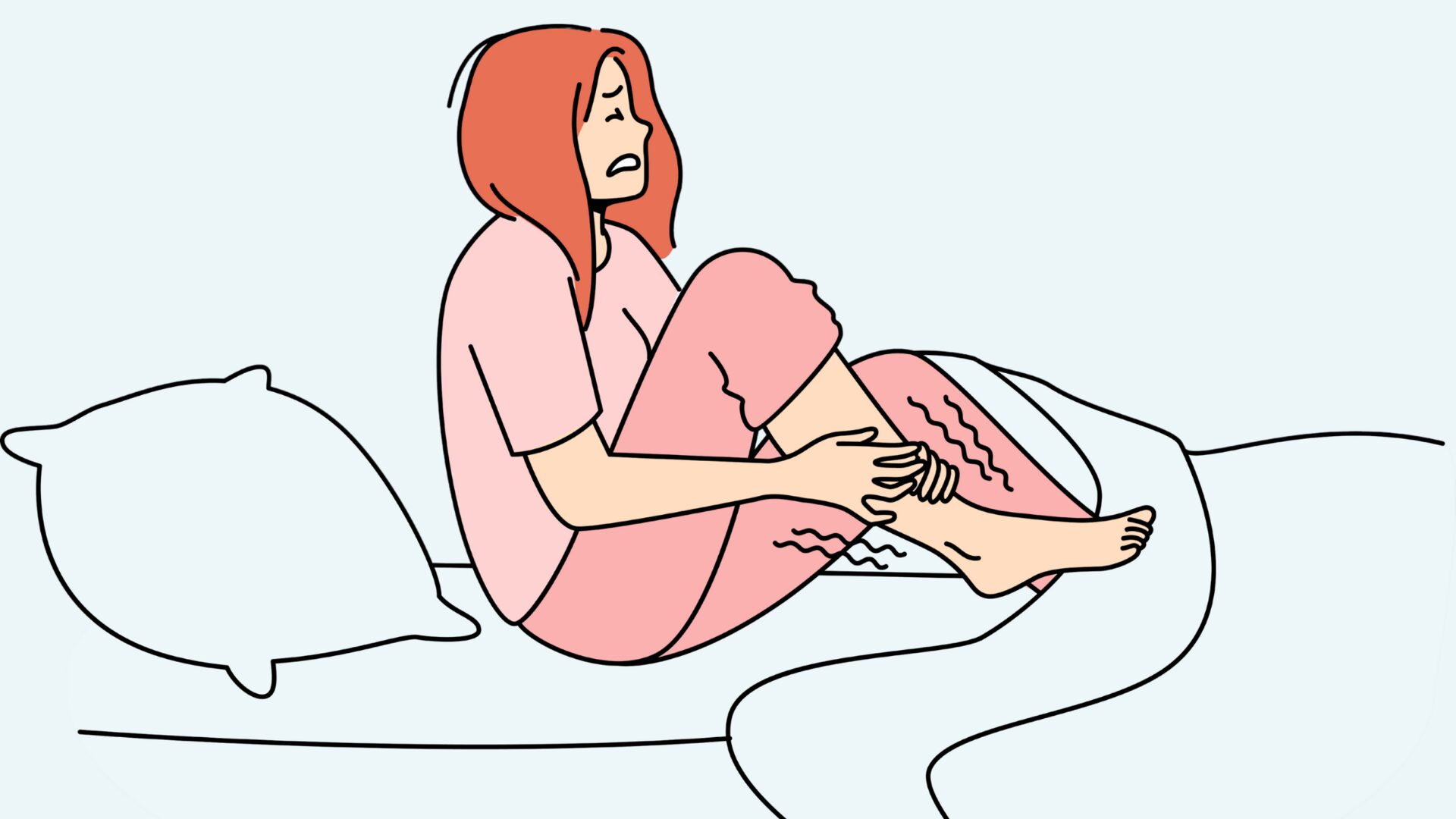 Illustration showing new treatment options for restless leg syndrome, highlighting innovative therapies and recent medical advancements for symptom relief.