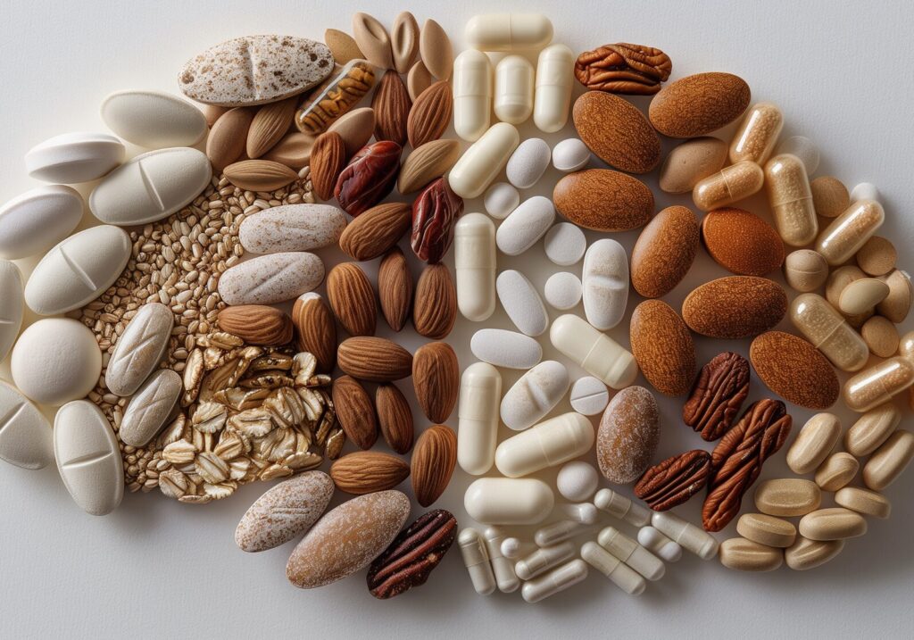 A person sits at a wooden desk using a laptop surrounded by plants and books. Natural light streams in through a nearby window, creating a cozy workspace atmosphere.