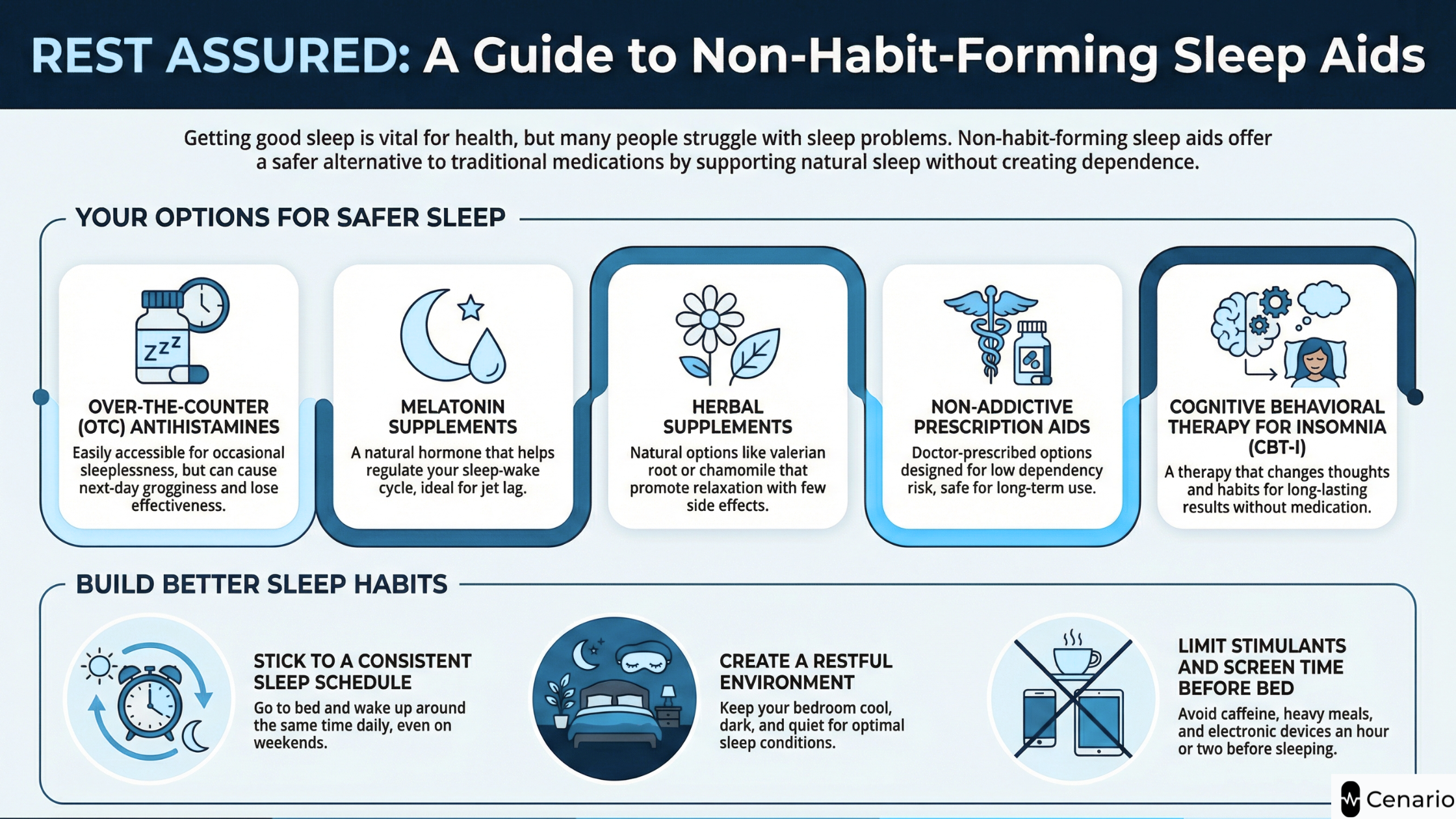 Guide to non-habit-forming sleep aids and better sleep habits