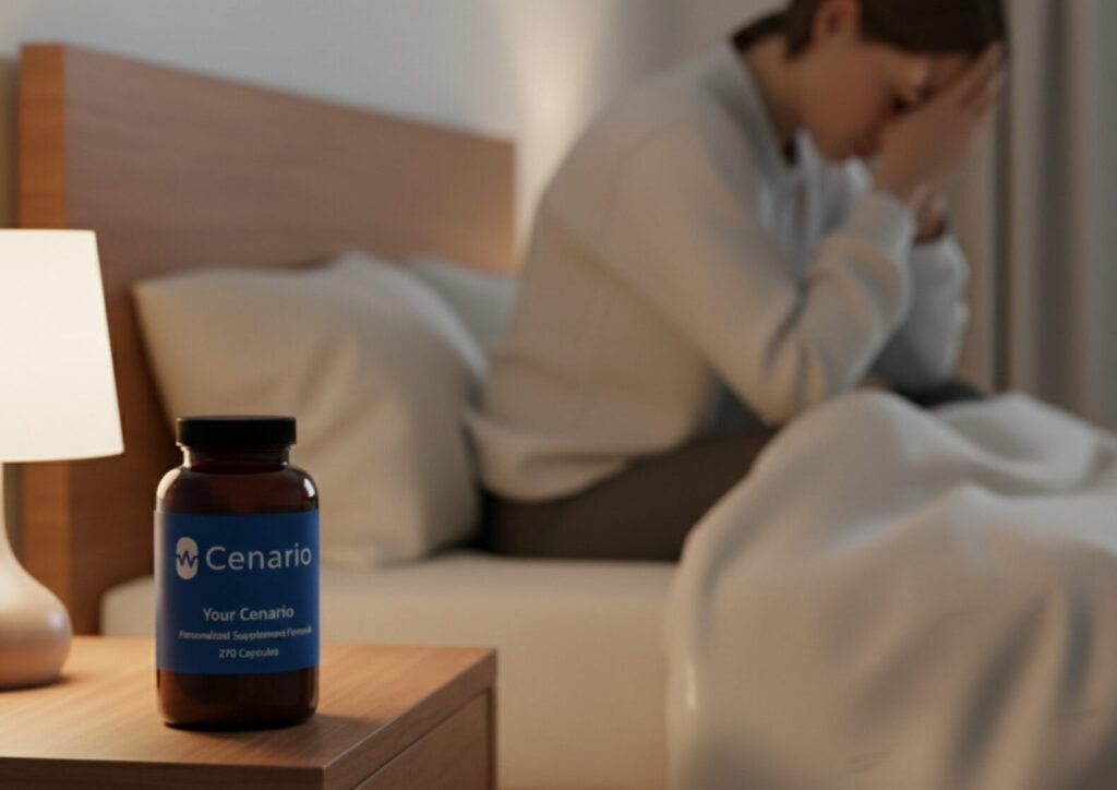 Infographic titled "Best Supplements for Depression and Low Mood" lists supplements with icons, such as Omega-3, Vitamin D, and Magnesium. The background is light with illustrations of supplement bottles and mental health symbols.