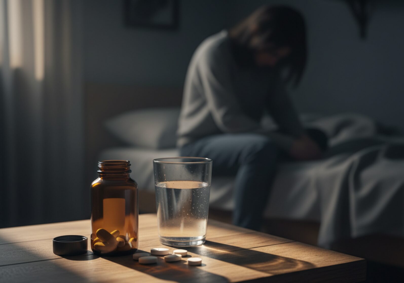 A smiling woman in a white headscarf and shirt stands against a vibrant turquoise background. She is making an "OK" gesture with her right hand, looking directly at the camera.