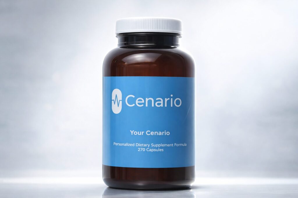 Bottles of vitamins and supplements labeled for stress and anxiety relief, including B-complex, magnesium, and ashwagandha, arranged on a table.