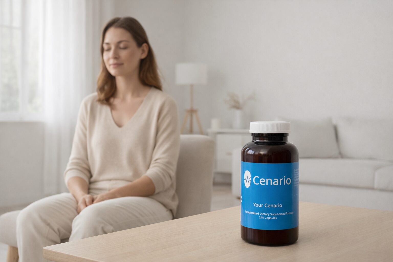 A selection of the best herbs for stress and anxiety, including chamomile, lavender, ashwagandha, and valerian root, displayed on a wooden table.