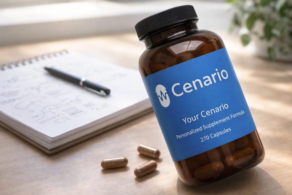 Bottles of ashwagandha supplements displayed on a shelf, highlighting options available for purchase to support stress relief and overall wellness.