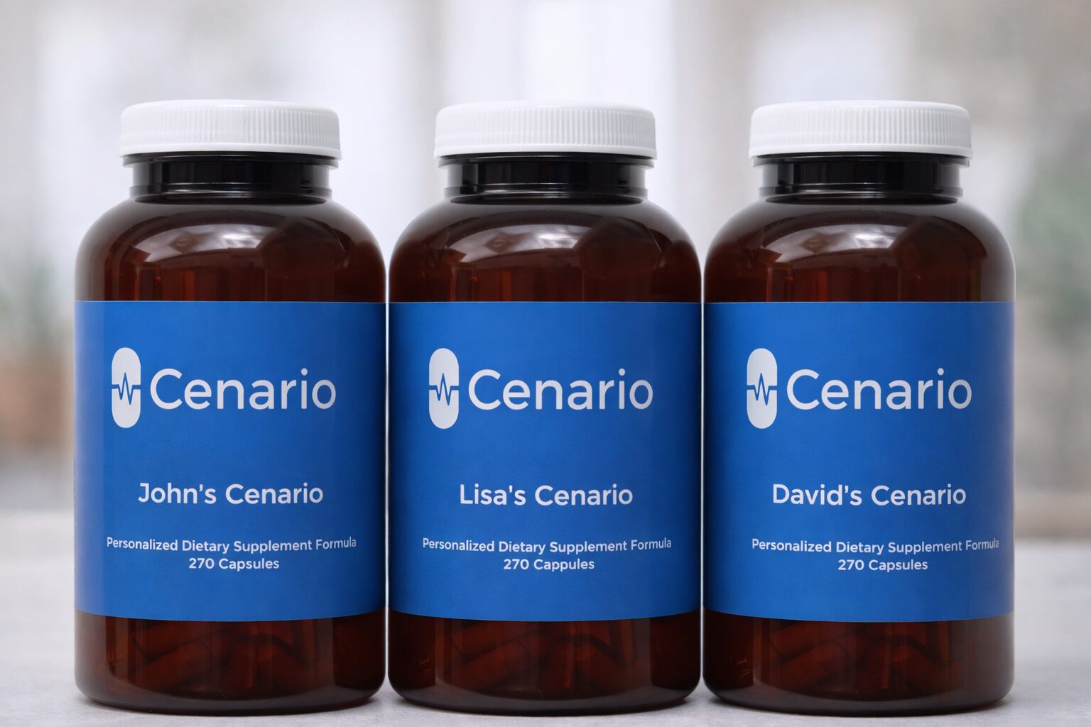 Bottles of holy basil supplements and fresh holy basil leaves displayed on a wooden table, illustrating options for purchasing holy basil online or in stores.