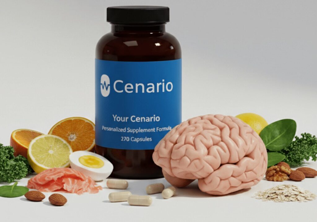 A woman with long dark hair in a white blouse sits at a laptop, smiling at the screen. She works in a bright, minimalist room with plants and shelves in the background.
