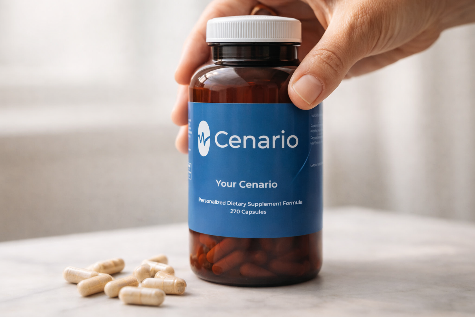 Bottles of top-rated mood support supplements, including omega-3, magnesium, vitamin D, and herbal blends, arranged on a wooden table.