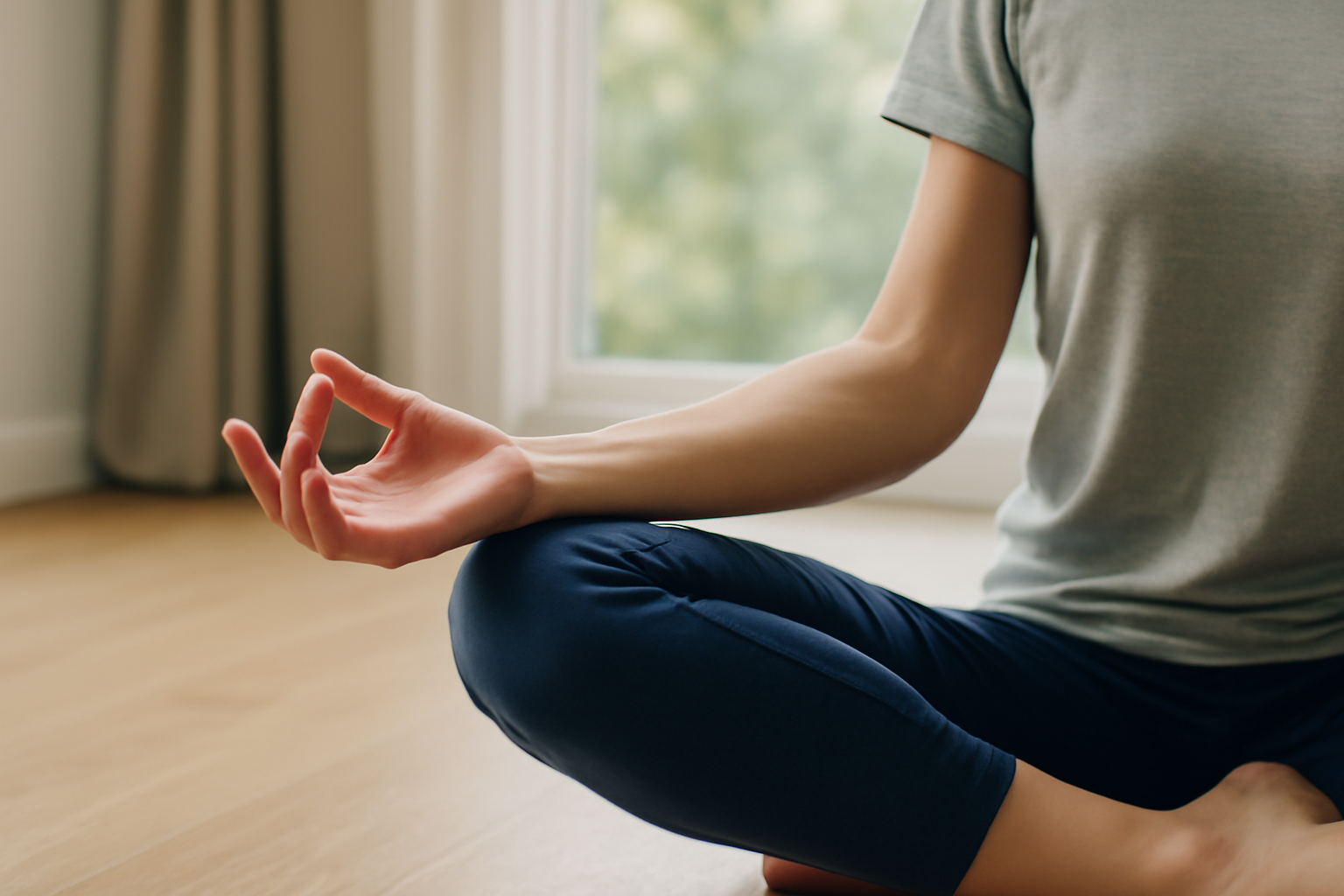 Illustration of a person sitting with head in hands, surrounded by dark clouds, symbolizing depression with anxious distress and emotional overwhelm.