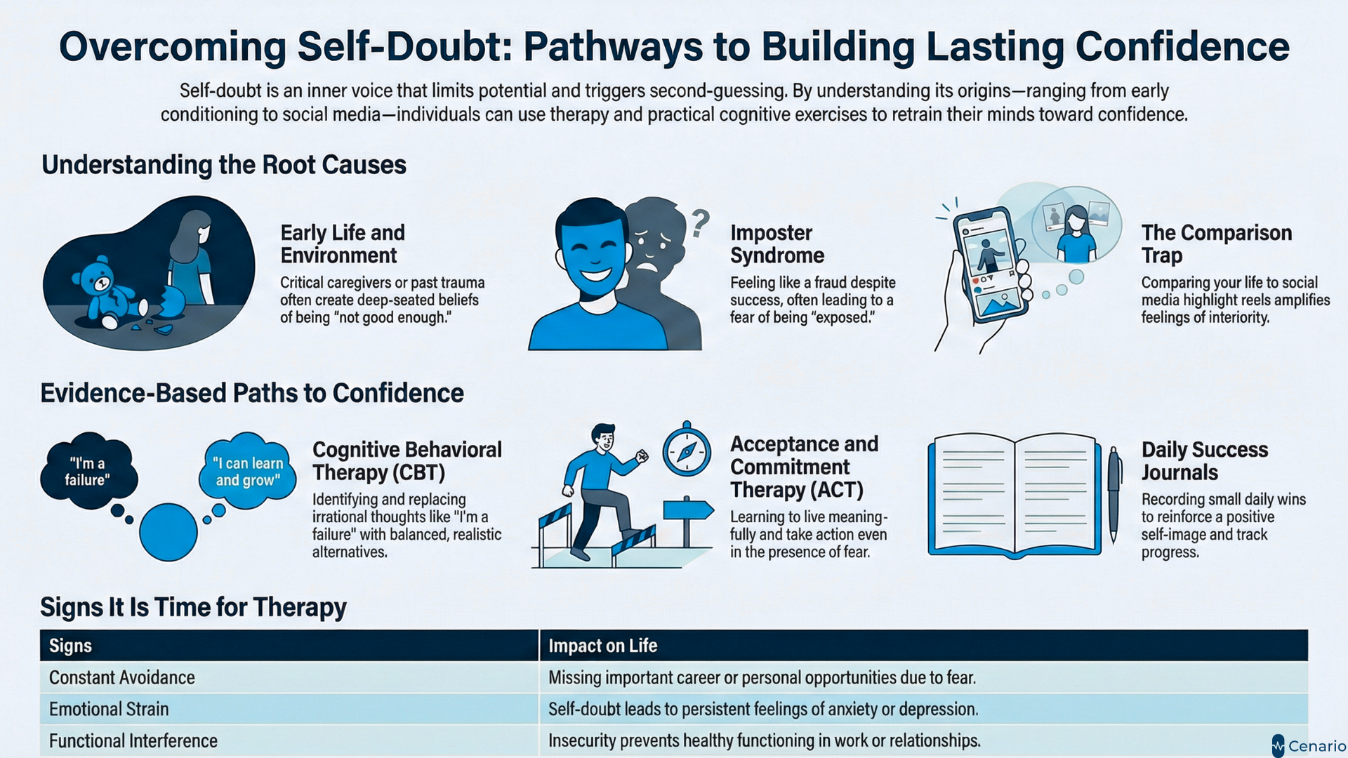 A person sits quietly with eyes closed, practicing mindfulness meditation to overcome self doubt and build inner confidence in a peaceful setting.