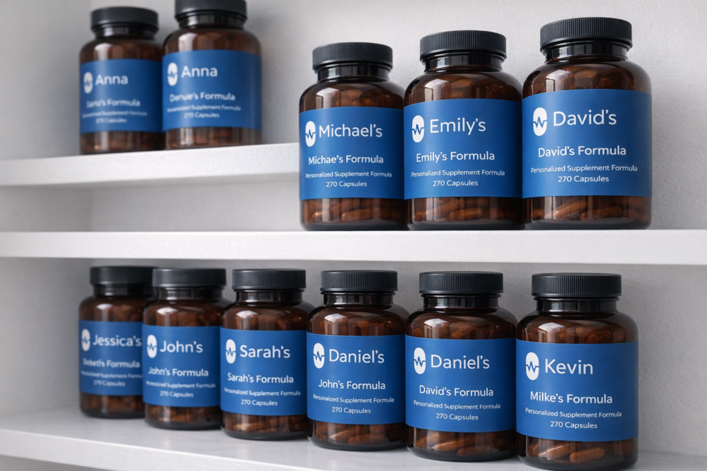 A selection of the best supplements for focus, including bottles of omega-3, ginkgo biloba, L-theanine, and vitamin B12 on a clean surface.