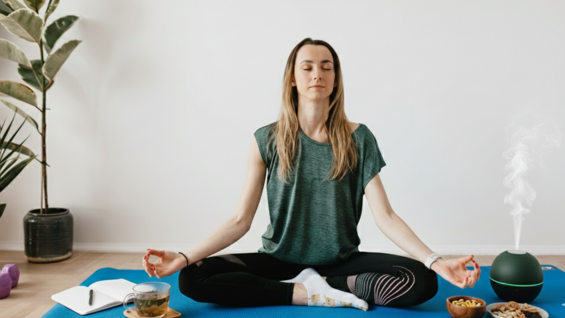 A person practicing yoga and meditation outdoors, symbolizing alternative treatments for depression and anxiety beyond traditional medication or therapy.