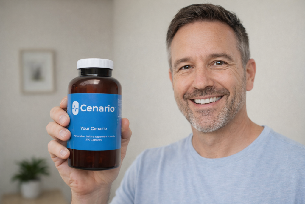 A bottle of 5-methyltetrahydrofolate supplement capsules, labeled for methylated folate support, placed on a white background.