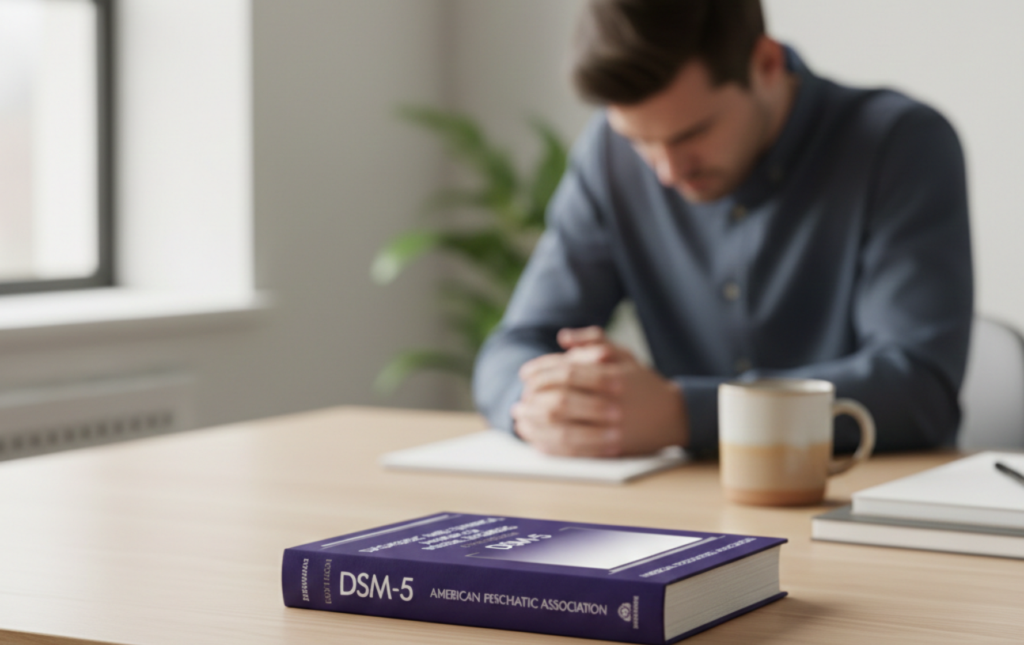 DSM-5 criteria for acute stress disorder, highlighting symptoms such as intrusive memories, dissociation, and anxiety occurring within one month of trauma.