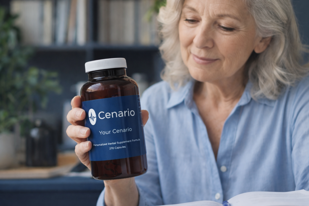 Bottles of memory supplements with capsules and natural ingredients like ginkgo biloba and omega-3, promoting cognitive support and brain health.