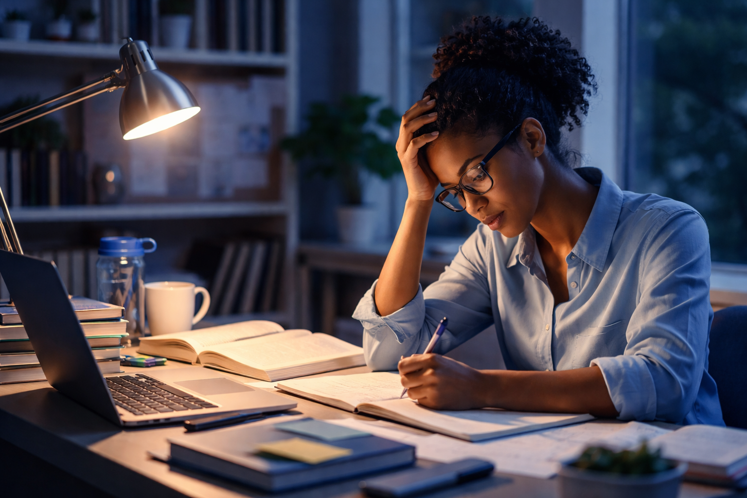 Illustration showing "good stress" or eustress, where manageable challenges boost motivation, focus, and personal growth in work or daily life.