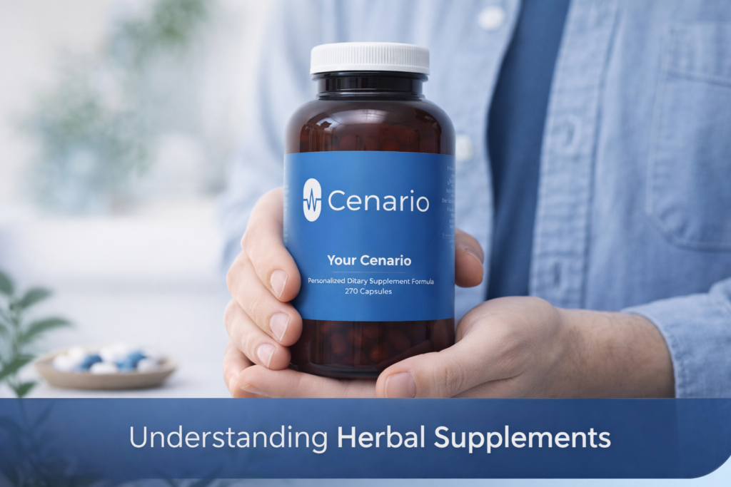 Bottles and roots of ginseng displayed on shelves in a health food store, illustrating where to buy ginseng supplements and products.