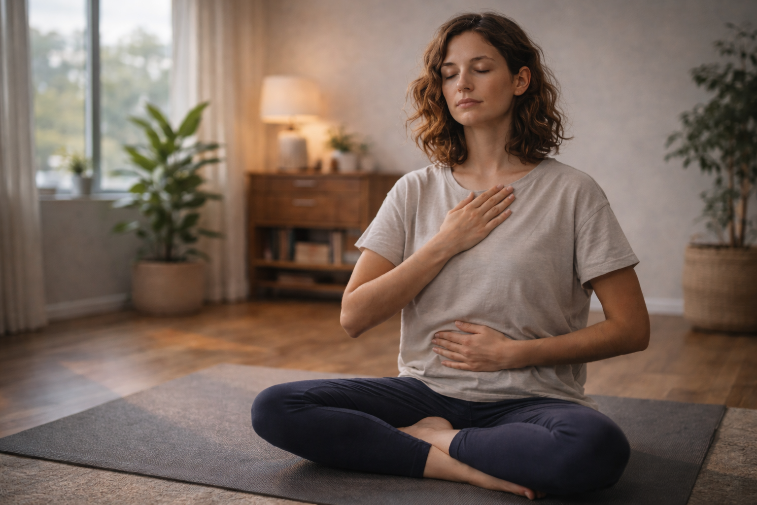 Illustration of nervous system therapy showing a therapist guiding a patient through relaxation techniques to support nerve health and stress relief.