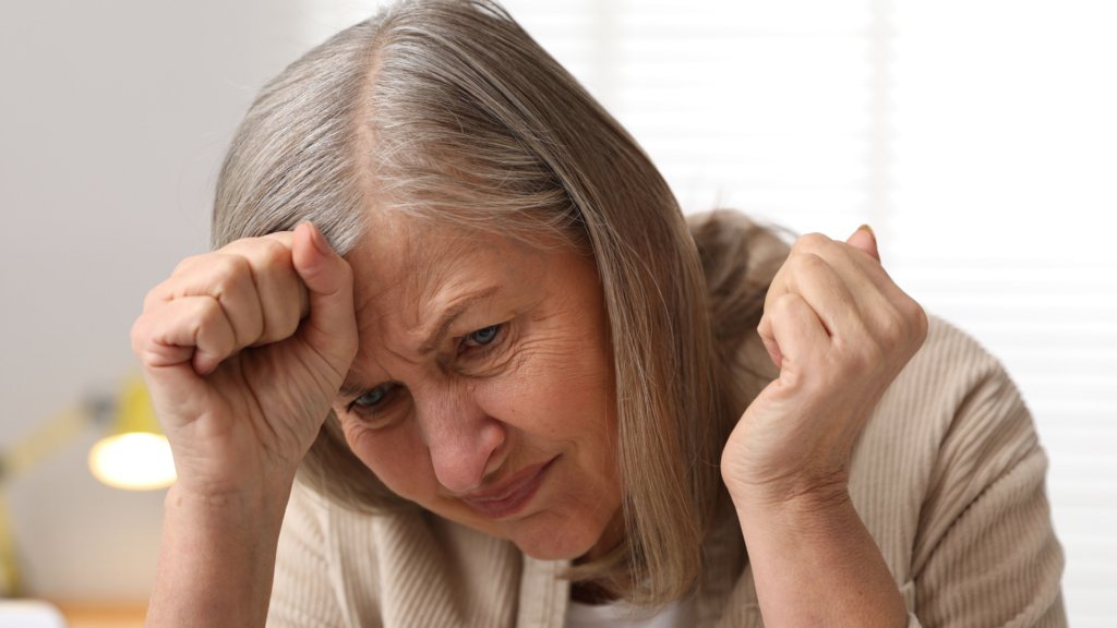 Illustration showing a brain with highlighted areas affected by retrograde amnesia, depicting memory loss of events prior to a brain injury or trauma.