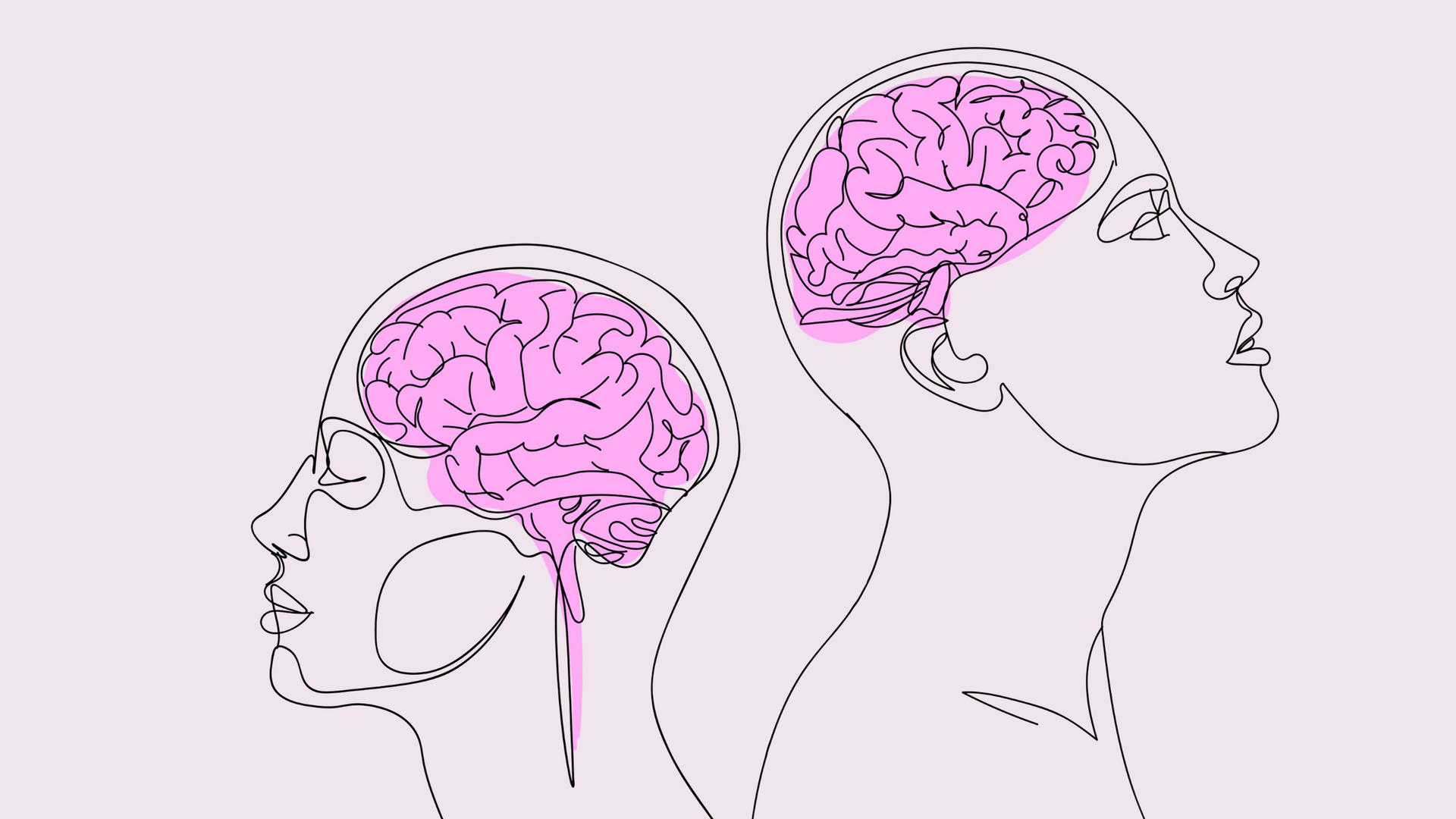 Illustration of a human brain highlighting neural pathways and regions, symbolizing cognitive functions, memory, and mental processing activities.