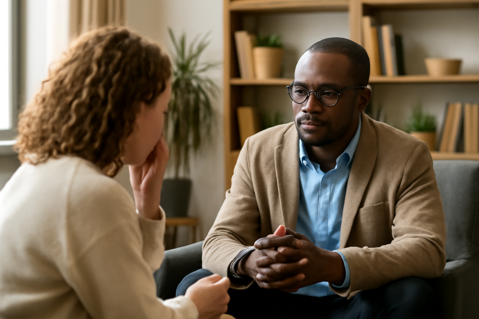 Illustration of emotional processing techniques, showing a person journaling, practicing mindfulness, and using deep breathing to manage emotions effectively.