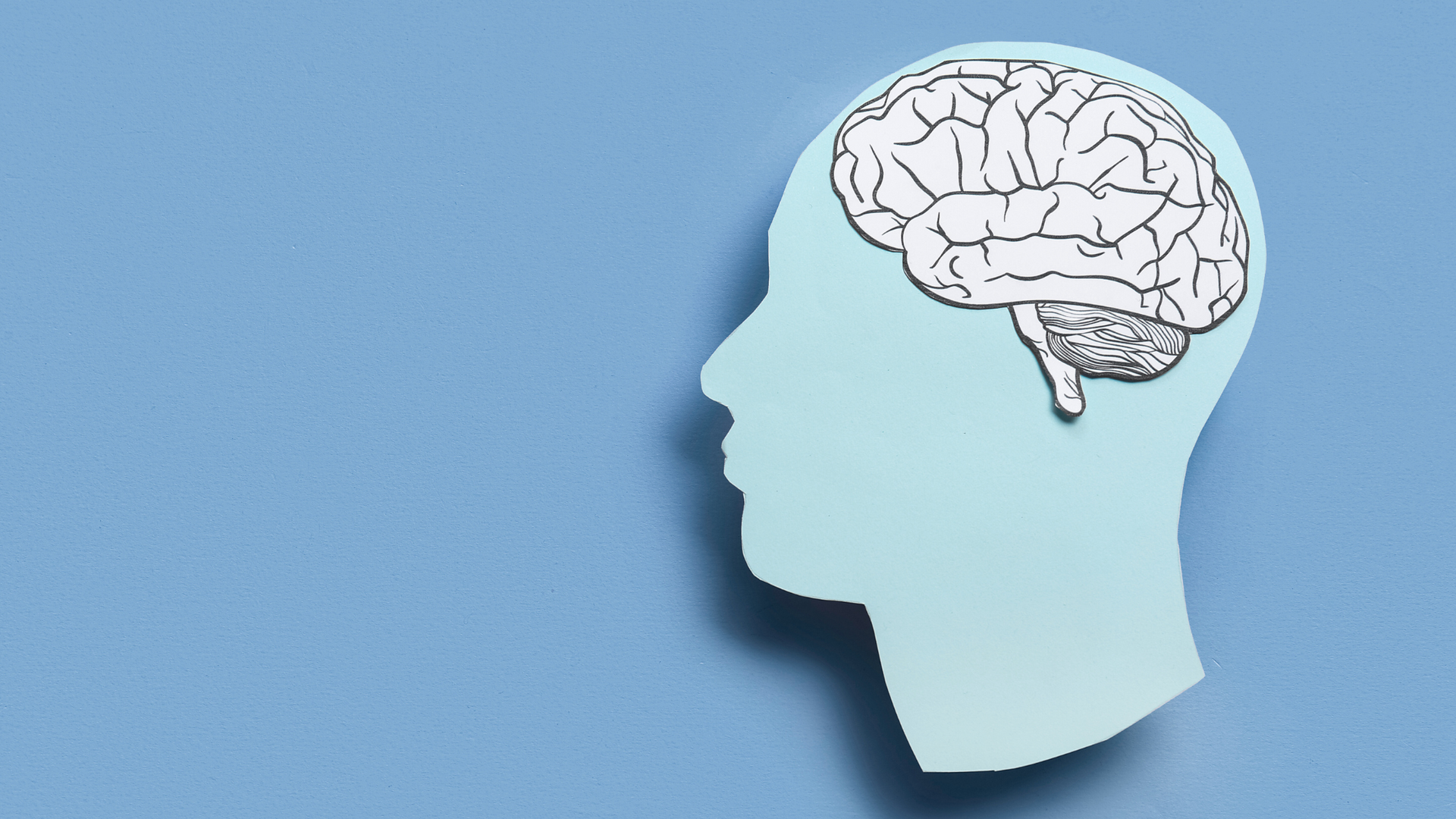 A stylized illustration of a human head with gears and neural pathways, symbolizing the concept of the mind, cognition, and mental processes.